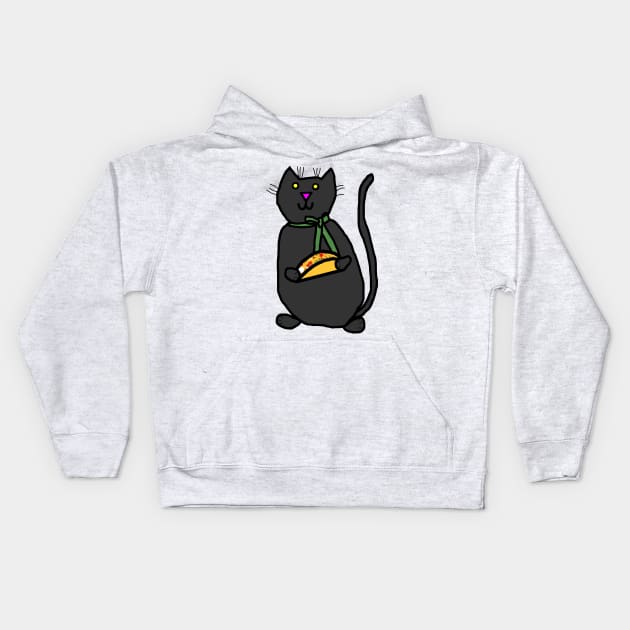 Taco Cat Kids Hoodie by ellenhenryart